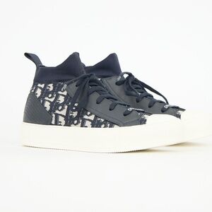 Dior Walk'n'Dior High-Top Sneakers in Black and White